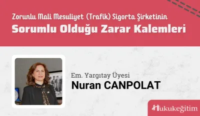Zorunlu Mali Mesuliyet (Trafik) Sigorta Şirketinin Sorumlu Olduğu Zarar Kalemleri Video Eğitimi