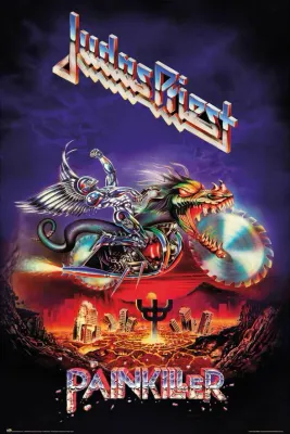 Judas Priest - Painkiller Poster (Lütfen Ürün Açıklamasını Okuyunuz!)