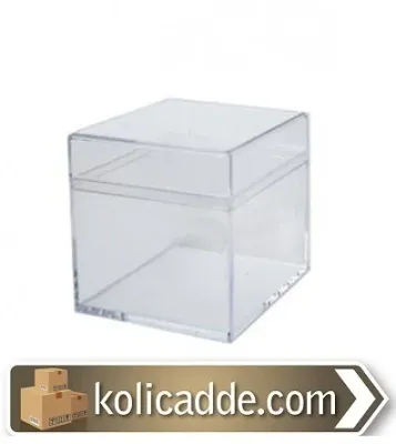 Kare Kapaklı Pleksi Mika Kutu 5x5x5 cm. Kare Kapaklı Pleksi Mika Kutu 5x5x5 cm.