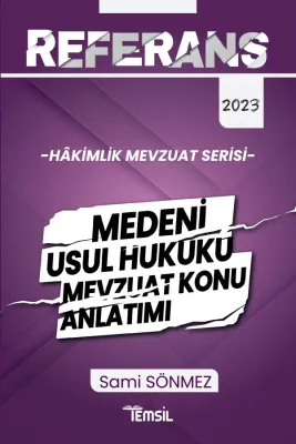 Hâkimlik Medeni Usul Hukuku Mevzuat Konu Anlatımı Sami Sönmez Hâkimlik Medeni Usul Hukuku Mevzuat Konu Anlatımı Sami Sönmez