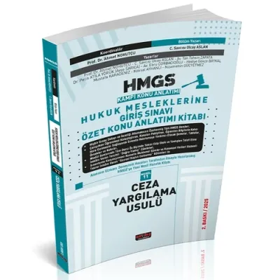 HMGS Özet Konu Anlatımı Ceza Yargılama Usulü 2.BASKI