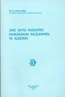 3402 Sayılı Kadastro Kanunu