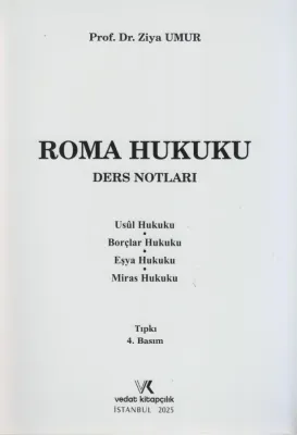 ROMA HUKUKU DERS NOTLARI Ziya Umur