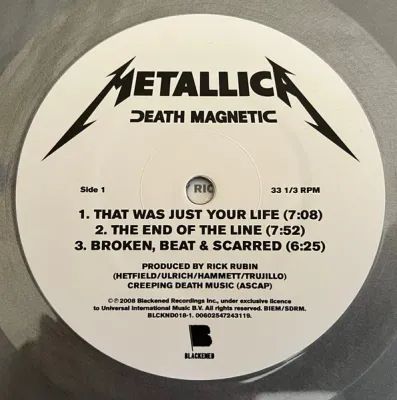 Metallica – Death Magnetic (Magnetic Silver Vinyl) LP Metallica – Death Magnetic (Magnetic Silver Vinyl) LP