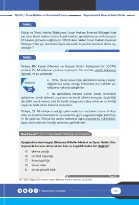 TAHLİL İnsan Hakları ve Demokratikleşme Konu Anlatım Kitabı Okan Arsla TAHLİL İnsan Hakları ve Demokratikleşme Konu Anlatım Kitabı Okan Arsla