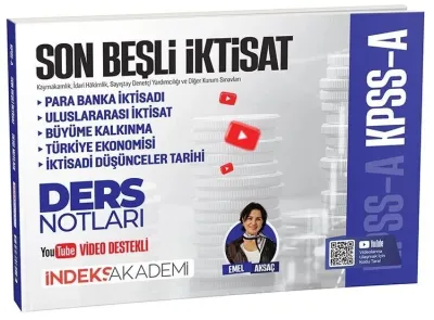 KPSS A Grubu Son Beşli İktisat Video Ders Notları