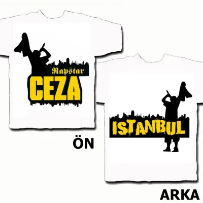 Ceza - Rapstar İstanbul (Beyaz) T-shirt Ceza - Rapstar İstanbul (Beyaz) T-shirt