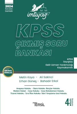 İMTİYAZ KPSS Çıkmış Soru Bankası Metin Kaya İMTİYAZ KPSS Çıkmış Soru Bankası Metin Kaya
