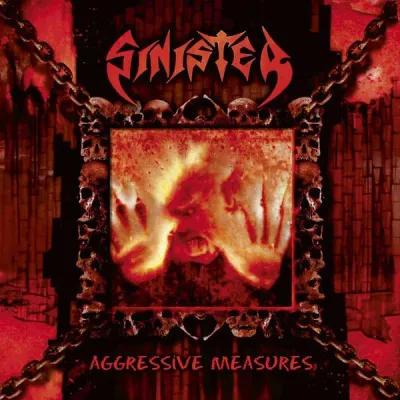 Sinister – Aggressive Measures (Clear w/ black & orange splatter vinyl)  LP