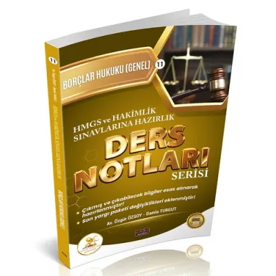 HUKAL HMGS-HAKİMLİK Borçlar Hukuku Genel Hükümler Ders Notları