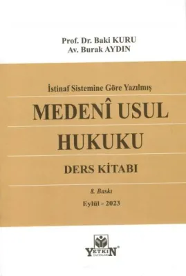 MEDENÎ USUL HUKUKU (DERS KİTABI) 8.BASKI
