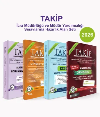TAKİP İcra Müdürlüğü ve Müdür Yardımcılığı Sınavlarına Hazırlık Alan Bilgisi Seti -2026