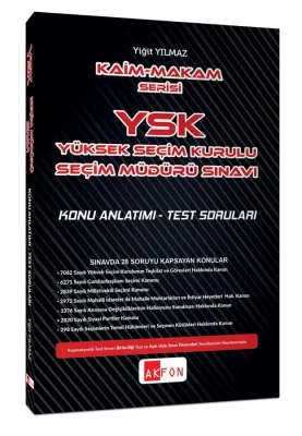 Yüksek Seçim Kurulu Şeçim Müdürlüğü %25 indirimli Yiğit Yılmaz