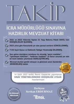 TAKİP İcra Müdürlüğü Sınavlarına Hazırlık Mevzuat Kitabı Sertkan Erdur TAKİP İcra Müdürlüğü Sınavlarına Hazırlık Mevzuat Kitabı Sertkan Erdur