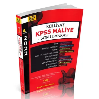 Külliyat KPSS Maliye Soru Bankası