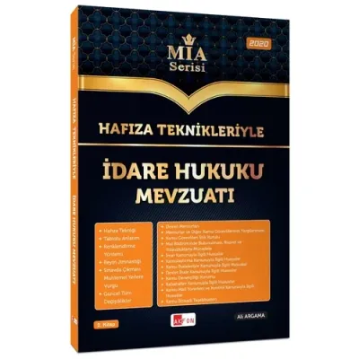 Hafıza Teknikleriyle İdare Hukuku Mevzuatı MİA Serisi Ali Argama