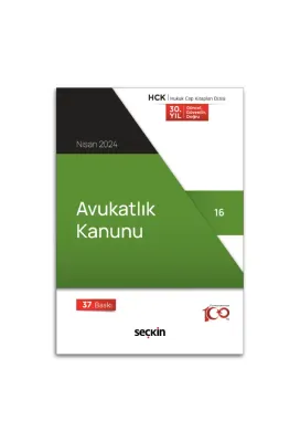 Avukatlık Kanunu 37.BASKI