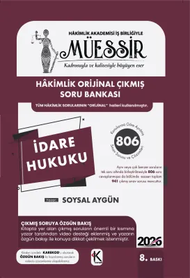MÜESSİR İdare Hukuku Soru Bankası Soysal Aygün