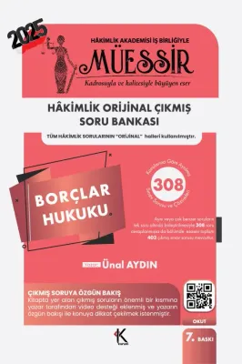 MÜESSİR Borçlar Hukuku Soru Bankası Ünal Aydın MÜESSİR Borçlar Hukuku Soru Bankası Ünal Aydın