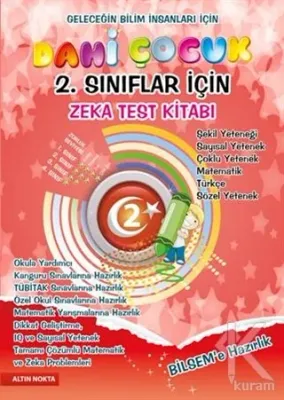 Dahi Çocuk Zeka ve Test Kitabı 2. Sınıflar İçin BİLSEM'e Hazırlık - Ta