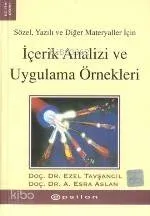 İçerik Analizi ve Uygulama Örnekleri