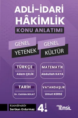 Adli - İdari Hâkimlik Genel Yetenek - Genel Kültür Konu Anlatımı Cahid