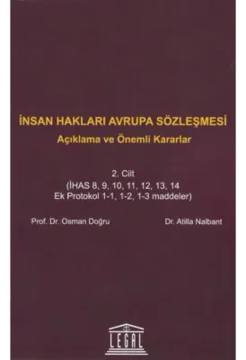 İnsan Hakları Avrupa Sözleşmesi ( Cilt 2 )