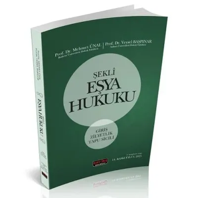 Şekli Eşya Hukuku 14.BASKI