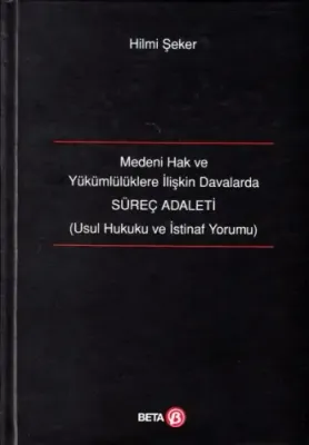 Medeni Hak ve Yükümlülüklere İlişkin Davalarada Süreç Adaleti Usul Hukuku ve İstinaf Yorumu