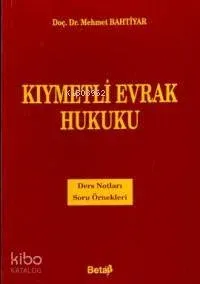 Kıymetli Evrak Hukuku