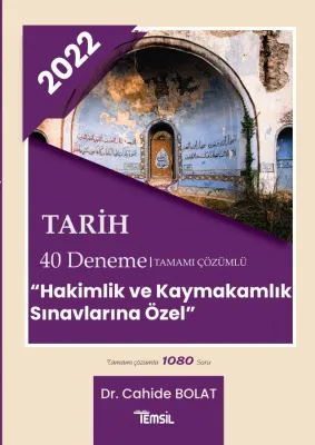 Tarih Tamamı Çözümlü 40 Deneme Cahide Bolat Tarih Tamamı Çözümlü 40 Deneme Cahide Bolat