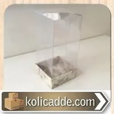 Desenli Asetat Kutu 5x5x11 cm.