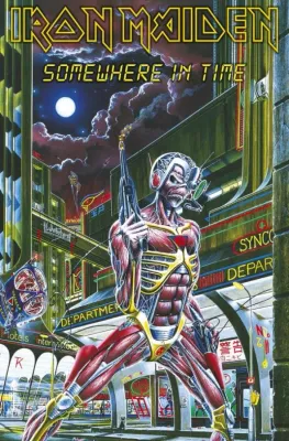 Iron Maiden 'Somewhere In Time' Textile Poster