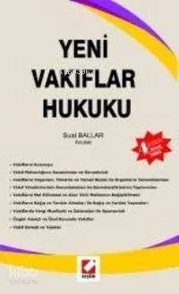Yeni Vakıflar Hukuku (Ciltli)