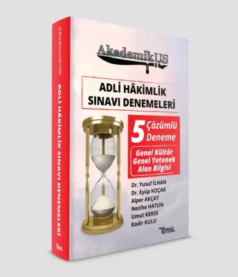 AkademikUS Adli Hakimlik Sınavı Denemeleri Çözümlü 5 Deneme Yusuf İlha