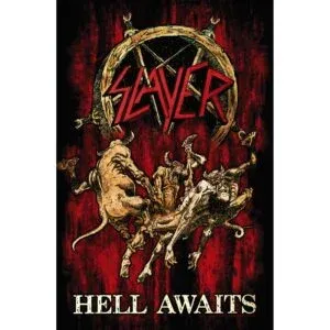 Slayer 'Hell Awaits' Textile Poster
