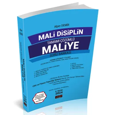 Mali Disiplin Tamamı Çözümlü Maliye Soru Bankası Alper Demir