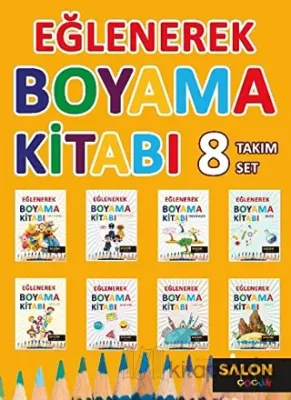 Eğlenerek Boyama Kitabı (8 Kitap Takım)