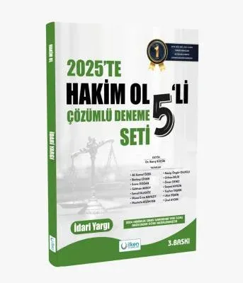 2025'TE HAKİM OL 5'Lİ İDARİ YARGI ÇÖZÜMLÜ DENEME SETİ 4.BASKI