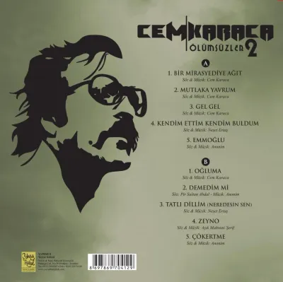 Cem Karaca - Ölümsüzler 2 LP Cem Karaca - Ölümsüzler 2 LP
