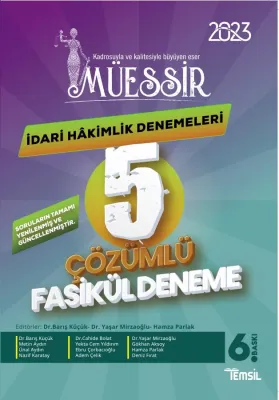 Müessir İdari Hakimlik Denemeleri-ÇÖZÜMLÜ/ 2023 Barış Küçük Müessir İdari Hakimlik Denemeleri-ÇÖZÜMLÜ/ 2023 Barış Küçük