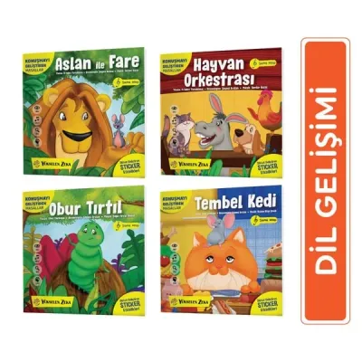 Konuşmayı Geliştiren Şarkılı Masallar Serisi - 4 Kitap