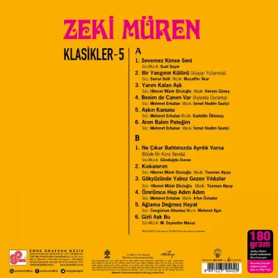 Zeki Müren - Klasikler 5 LP Zeki Müren - Klasikler 5 LP