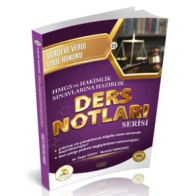 HUKAL HMGS-HAKİMLİK Vergi ve Vergi Usul Hukuku Ders Notları Mustafa Ka