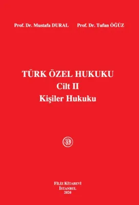 Türk Özel Hukuku Cilt II Kişiler Hukuku Gerçek Ve Tüzel Kişiler 26. Ba