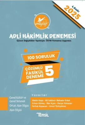 İmtiyaz Adli Hâkimlik Sınavı Çözümlü 5 Deneme 2025 Metin Kaya İmtiyaz Adli Hâkimlik Sınavı Çözümlü 5 Deneme 2025 Metin Kaya