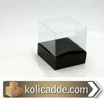 Siyah Asetat Kutu 9x9x7 cm