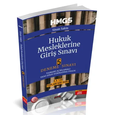 HMGS Hukuk Mesleklerine Giriş Sınavı 5 Deneme Sınavı 3.BASKI