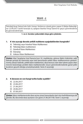 İdare Hukuku- İdari Yargılama Usul Hukuku Soru Bankası Metin Kaya İdare Hukuku- İdari Yargılama Usul Hukuku Soru Bankası Metin Kaya