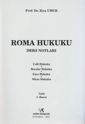 ROMA HUKUKU DERS NOTLARI Ziya Umur